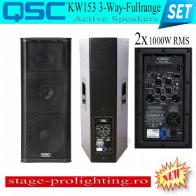 QSC KW153 Active speakers SET
